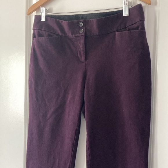 LOFT 10 TALL Zoe Boot Cut pants purple - Picture 3 of 12